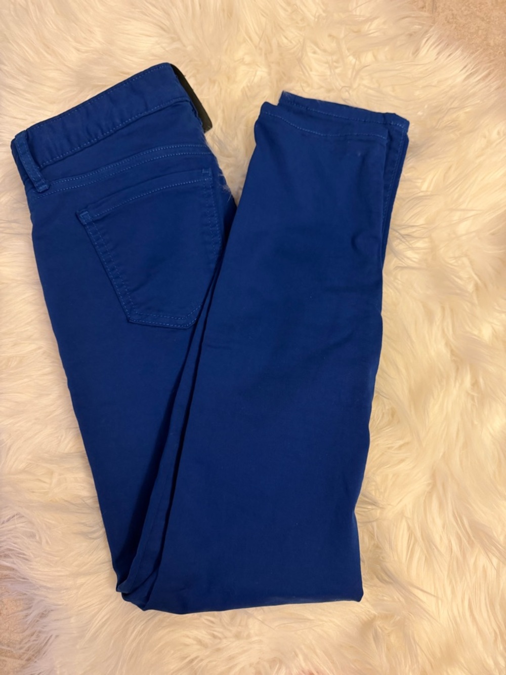 A|X Armani Exchange Super Skinny Cropped Jeans in Bright Blue